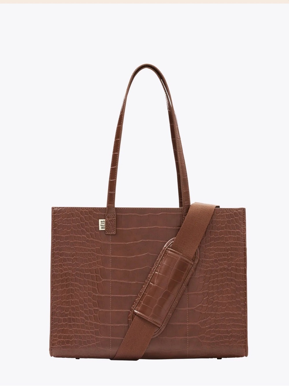 Beis THE WORK TOTE IN MAPLE CROC
